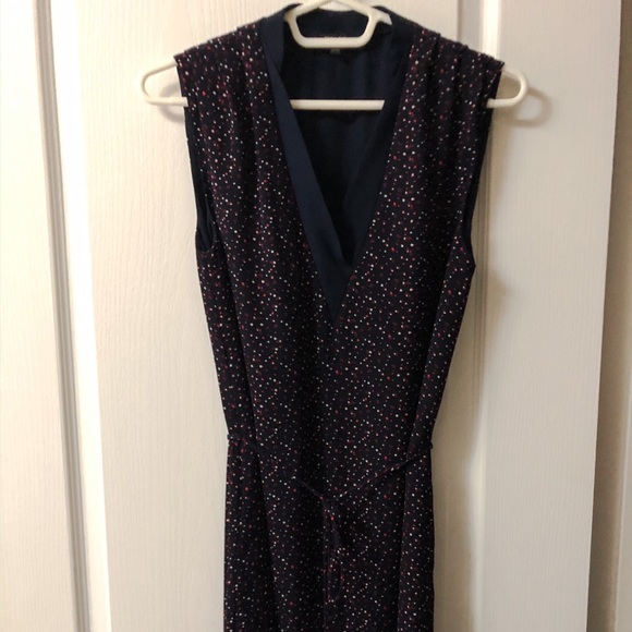 RW&CO Navy polka dot sleeveless dress - Picture 1 of 3